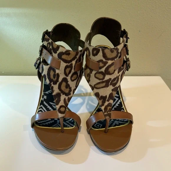 Sam Edelman S-Lucia Leopard Women’s Heels Size 8M - Picture 2 of 8
